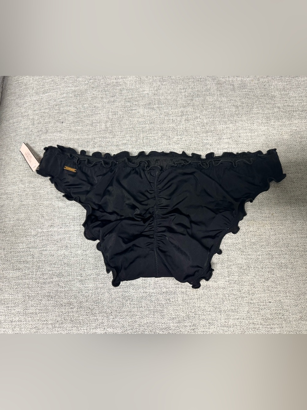 Victoria's Secret Black Ruffle Trim Bikini Bottoms for Kids - Picture 2 of 5